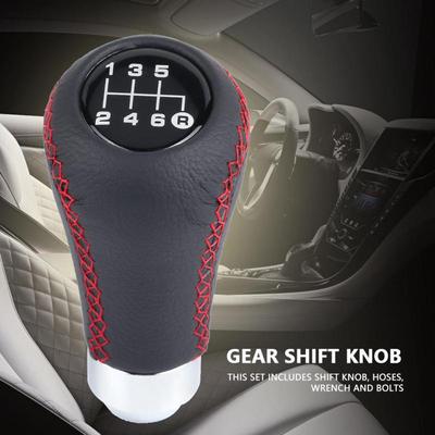 Автомобильный автомобиль 6-ступенчатая ручка переключения передач PU Shifter Stick с 3 шлангами