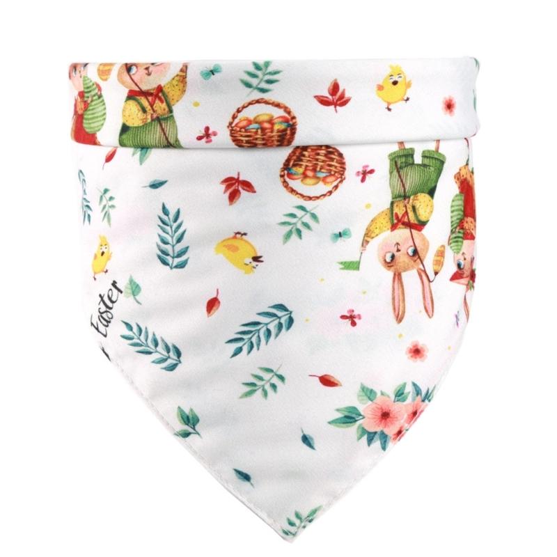 Easter Festival Party Pet Bandana Dogs Easter Costume Neck Scarf Collar Holiday Dress Up Rabbit Printed Pet Cat Bandanas