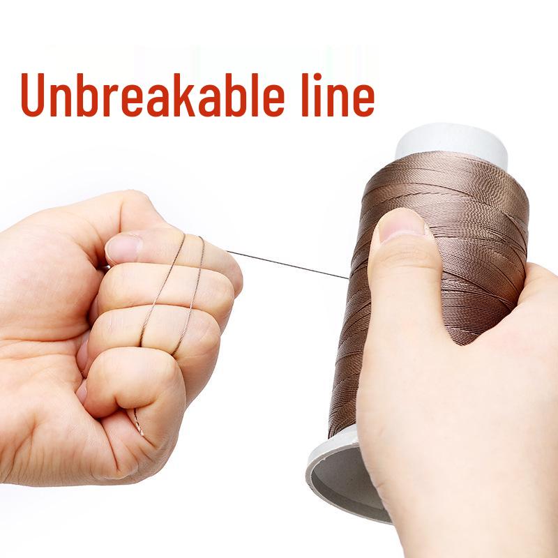 Высокопрочная 500D 4-слойная прочная мерсеризованная нейлоновая швейная нить для кожи и пуховиков