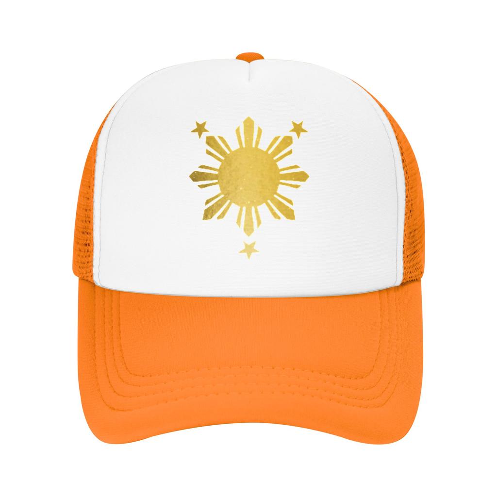 Philippines Pride Filipino Filipina Flag Mesh Baseball Cap Unisex Casual Sun Caps Hats Breathable Summer Trucker Cap