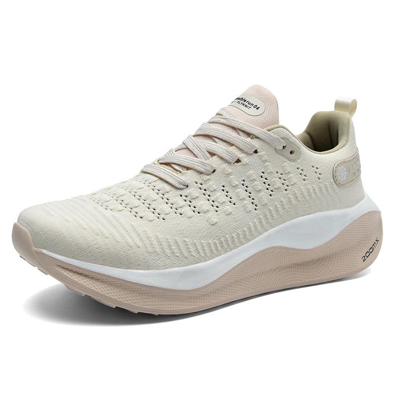 New fashion platform running shoes outdoor platform sports shoes breathable fly-woven casual men's shoes