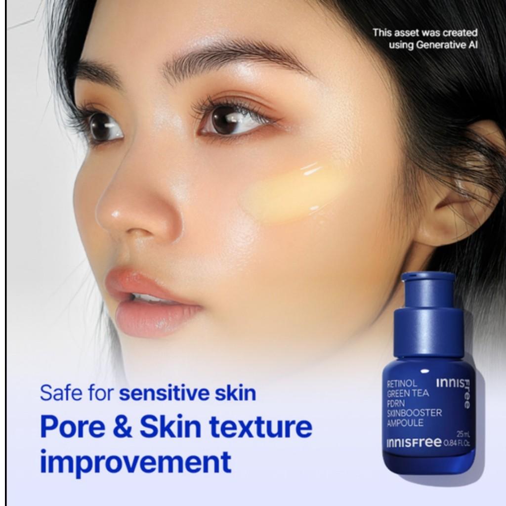 Innisfree Ретинол Зеленый чай PDRN Skinbooster Ампула (25 мл / 40 мл)