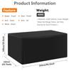 Heavy Duty Waterproof Patio Furniture Cover Rectangular Garden Rain And Snowproof Outdoor Sofa Table And Chair Windproof Cover