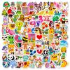 100 Small Size 4Cm Globe Mix And Match Stickers Ebay Cute Cartoon Small Fresh Head