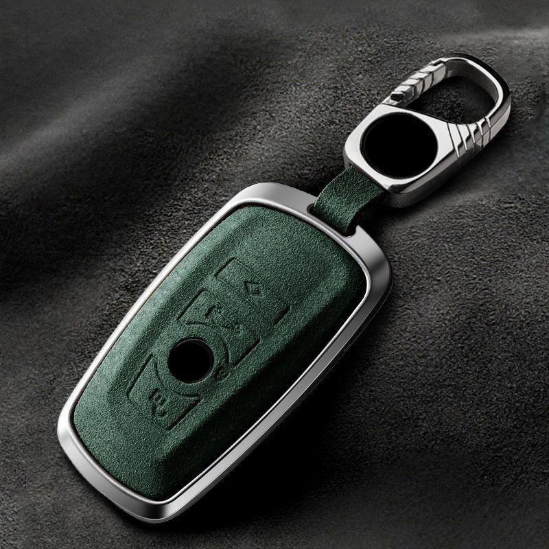 Metal Suede Car Remote Key Cover Case Holder Shell Styling Fob for BMW 120i 225i 320i 330Li 1 2 3 Series I3 IX3 X3 X2 M3 M2 X3M