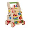 Wooden Baby Walker Interactive Educational Toy for Children Push-along Toy for Babies Wk-002, Multicolored