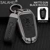 Zinc Alloy Leather Car Key Case Cover For Peugeot 2008 3008 5008 308 508 for Opel Grandland X Mokka Corsa Insignia Bag Accessory