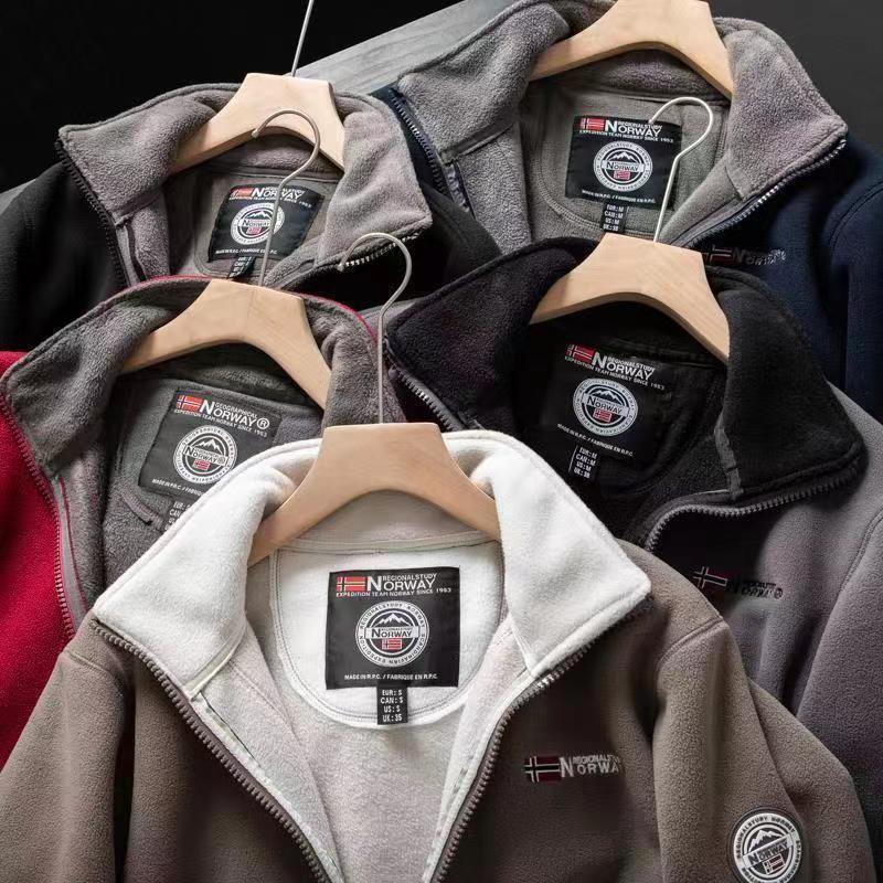 Готов к Норвегии: Куртка-флис большого размера на осень/зиму для защиты от холода на открытом воздухе