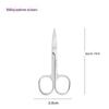 Precision Stainless Steel Nose Hair Scissors - Beauty Tools for Eyebrows & Trimming Small Hairs