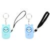 2PCS Safety Alarm Bear Style Emergency Alarms Keychain Protection Devices for Women Girls Kids