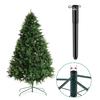 Artificial Christmas Tree Height Extender Metal Tree Base Extension Pole with 3 Fixing Screws Holiday Tree Riser Fits 0.5-1.25 Inch Poles
