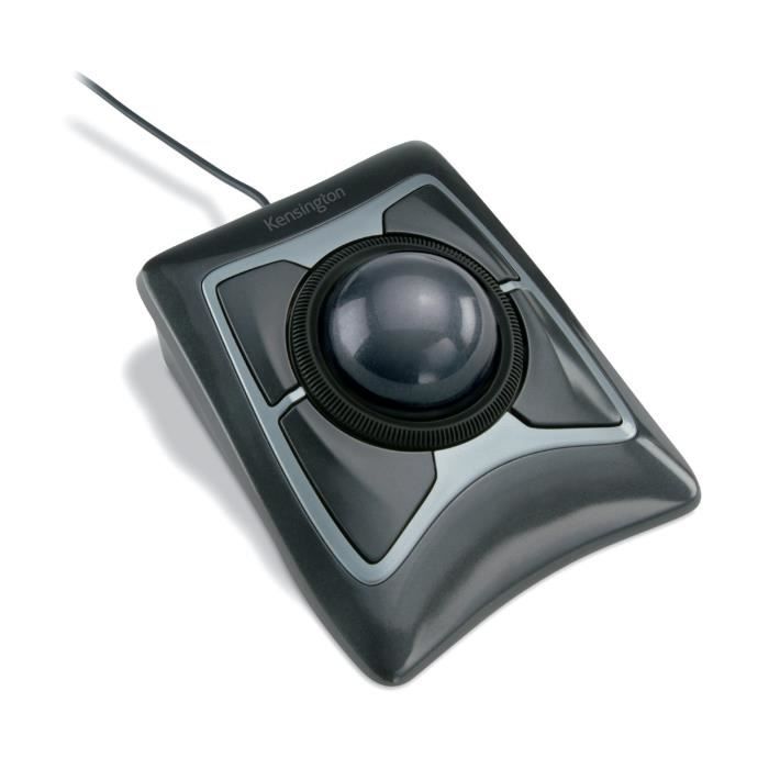 Kensington, trackball filaire expert mouse, câble usb, compatible pc et mac®, noir