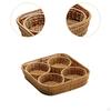 Плетеная корзина для фруктов, имитация ротанга, подставка для хранения хлеба и орехов, сервировка для дома