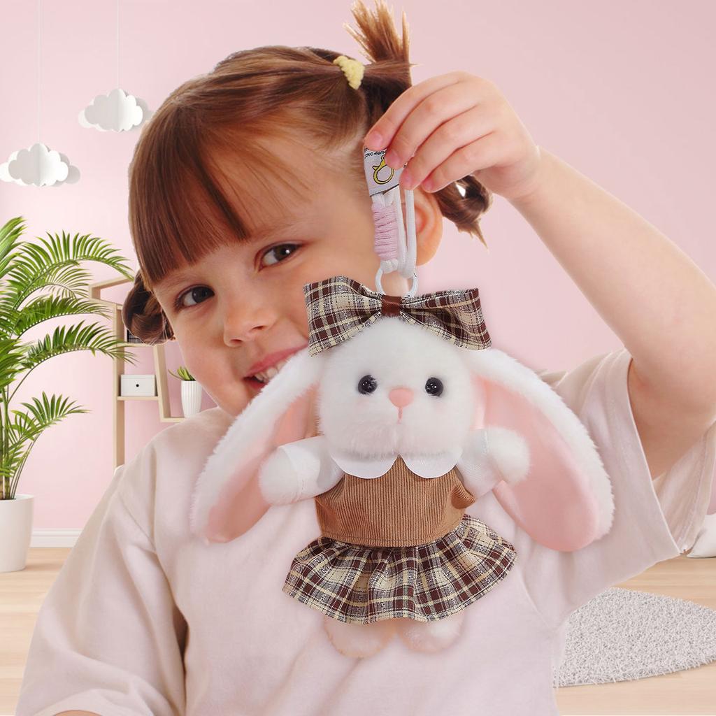 Очаровательная плюшевая игрушка-брелок с висячими ушками, кукла-комфорт