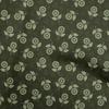 Cotton Flex Dark Green Fabric Dotted Floral Sewing Fabric By The Yard Printed Diy Clothing Sewing Supplies 40 Inch