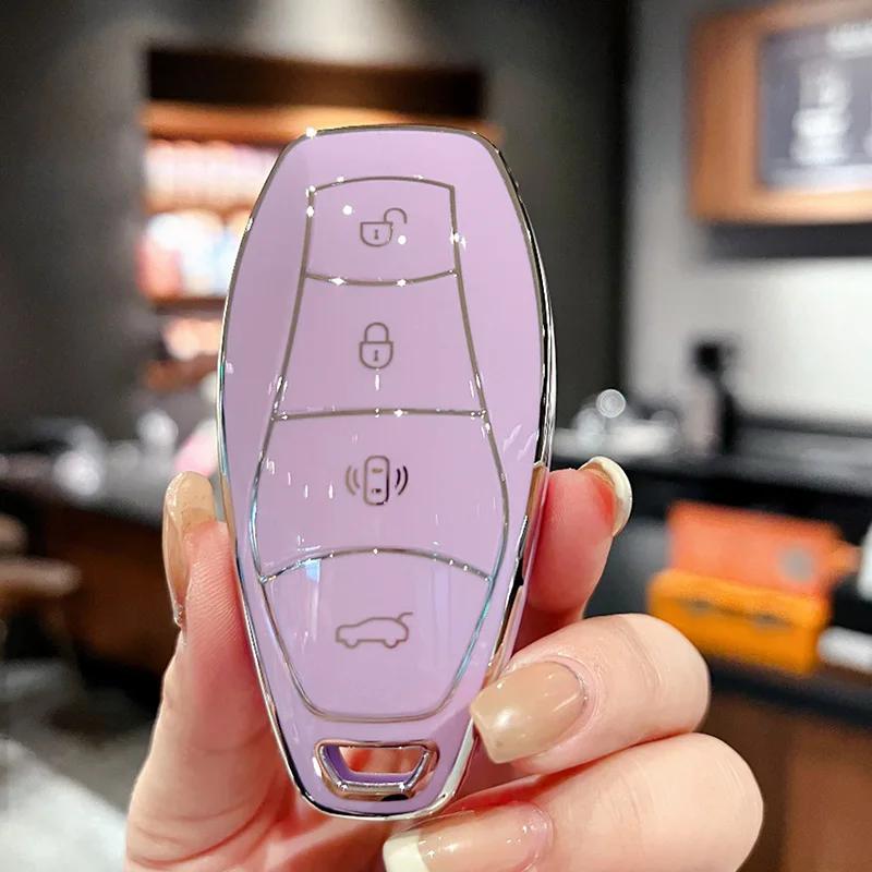 4 Buttons Protection Shell Car Remote Key Case Cover for FAW Hongqi H5