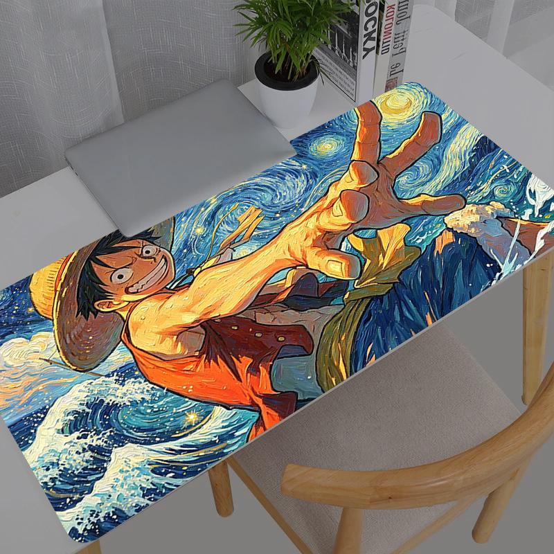 Коврик для мыши One Piece Аниме XXL Игровой Большой Ковер Геймер Клавиатура Настольный Коврик Стол Ковер Mousepad XXL Для Компьютера