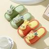 Women's Warm Non-Slip Cartoon Peach Heart Slippers for Autumn & Winter
