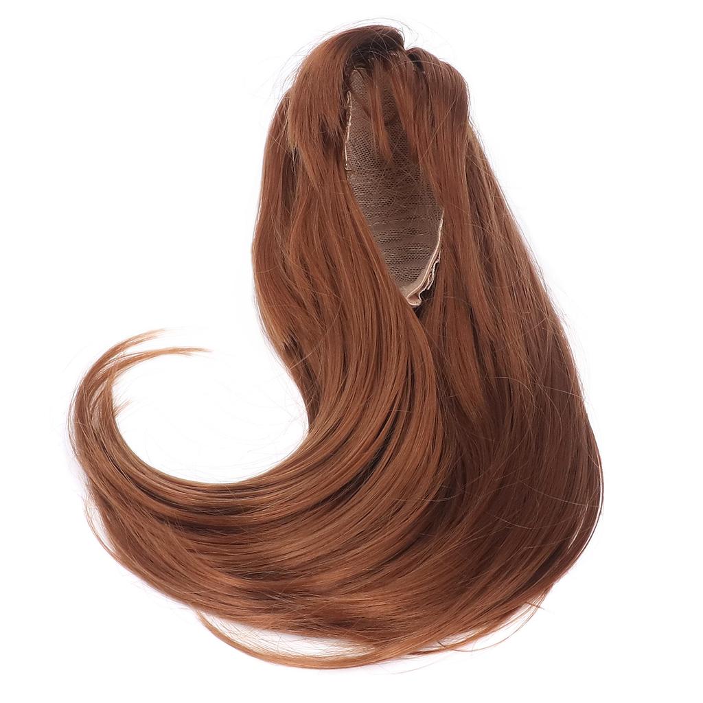 8in To 9in Doll Hair Wig High Temperature Fiber Mesh Long Curly Doll Hair Replacement for 1 3 Doll Crimson