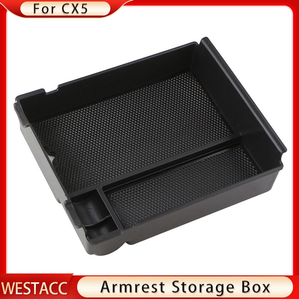 Ящик для хранения подлокотника на центральной консоли автомобиля из АБС-пластика для Mazda CX-5 CX5 2017-органайзер для хранения контейнера