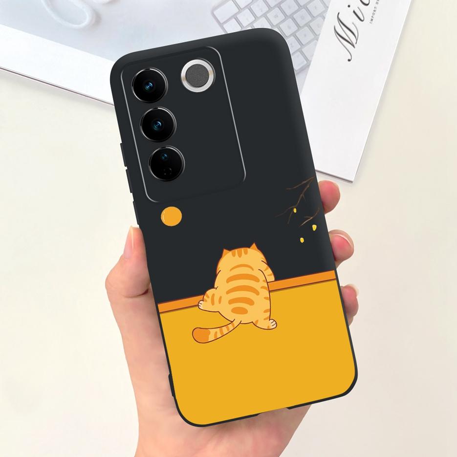Чехол для Vivo V27 Чехол для Vivo V27e V2237 Милый Модный Расписной Чехол Мягкий Силиконовый Чехол для Телефона Для Vivo V27 Pro V 27 V27e Задняя Крышка Сумки