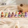 Winter Party Supplies 16PCS Wooden Christmas Snowman Pendants, Colorful 2D Flat Hanging Ornaments, Indoor Holiday Decorations Knitted Hats And Scarves