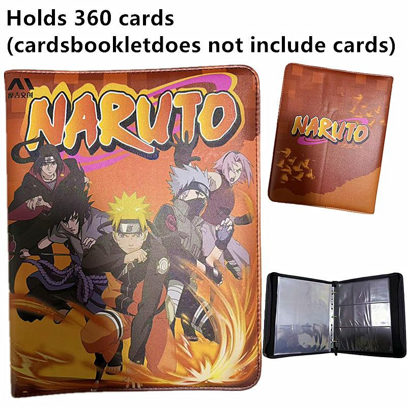 400pcs/900pcs Naruto Card Album Book Folder 4/9 Card Slots Collections Zipper Double Pocket Zipper Card Binder Holder