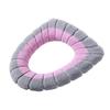 Toilet Seat Cover Mat Soft Velvet Fabric Universal Bathroom Toilet Seat Cover Washable Closestool Warmer Accessories