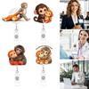 Держатель для ID-карты, вращающийся бейдж-ритейлер с плавно выдвигающимся шнуром 24 дюйма, нейлоновая петля, акриловый зажим для медсестер, врачей, студентов, офисного использования