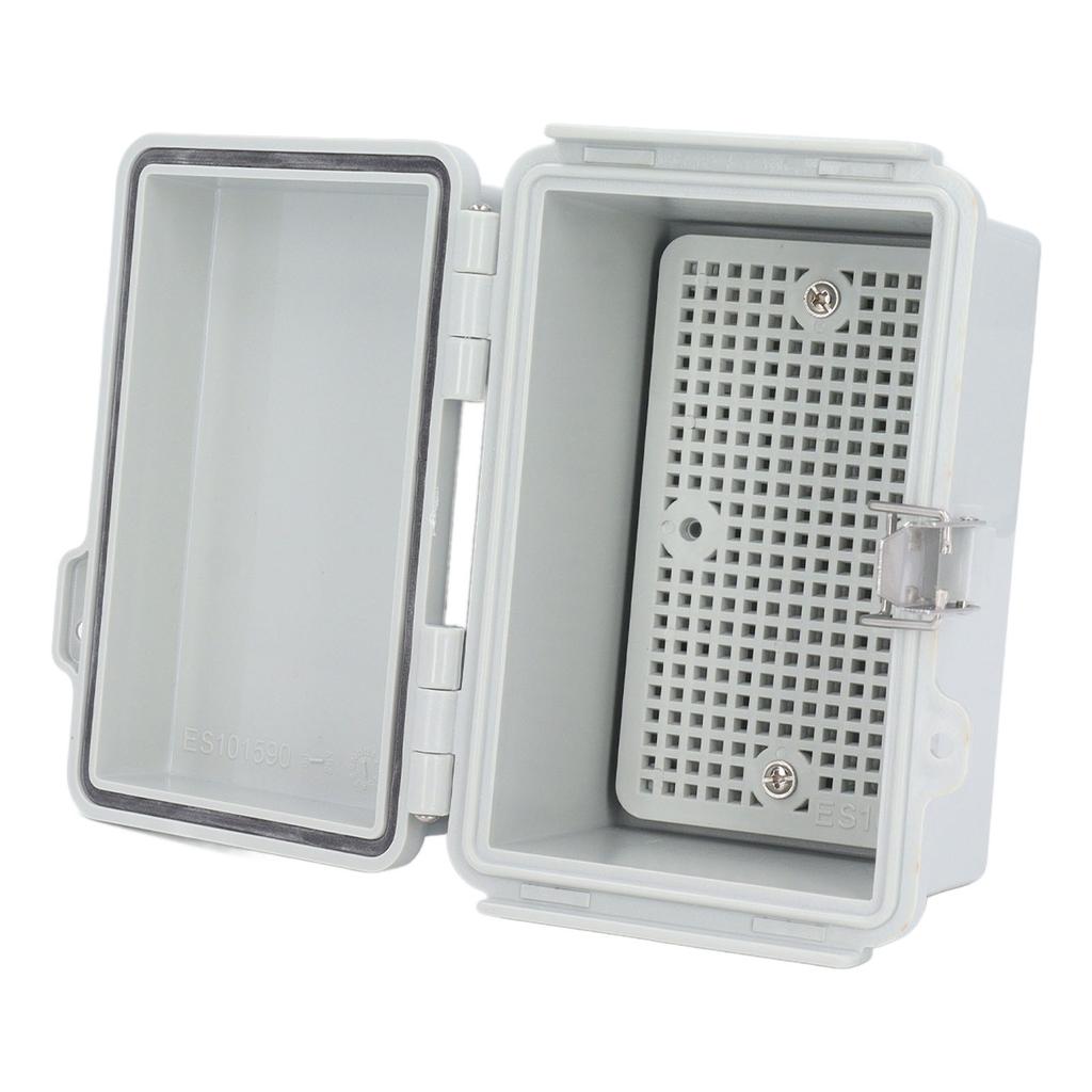 Наружная электрическая коробка IP67 Водонепроницаемая пластиковая проектная коробка из АБС-пластика с петлей из нержавеющей стали для