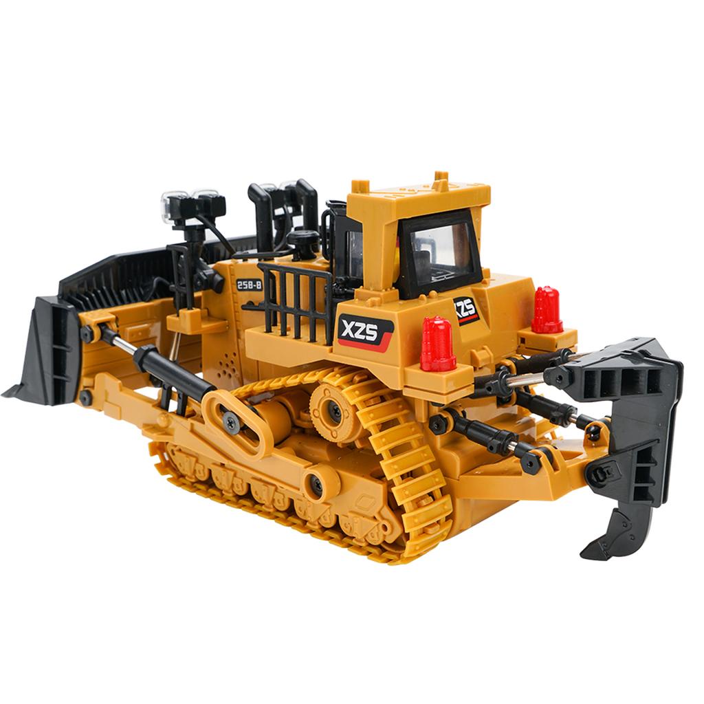 1:24 2.4G 9CH RC Бульдозер RC Тягач Строительно-строительная техника с одним ключом