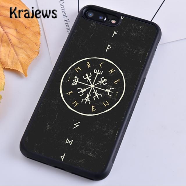 Чехол для телефона Krajews Viking Vegvisir Odin Nordic для iPhone 14 5 SE 6s 7 8 plus XR XS 11 12 13 pro max Samsung S21 S22ultra