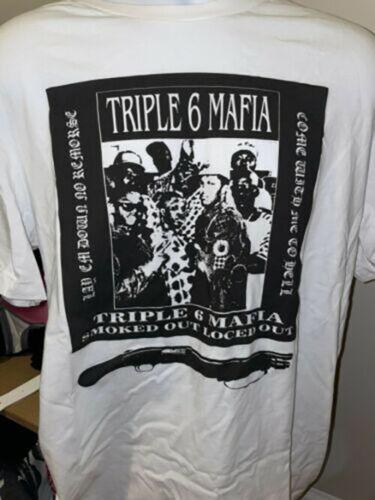 Three 6 Mafia Белая хлопковая футболка с коротким рукавом Унисекс S-5XL VM7900 Унисекс футболка