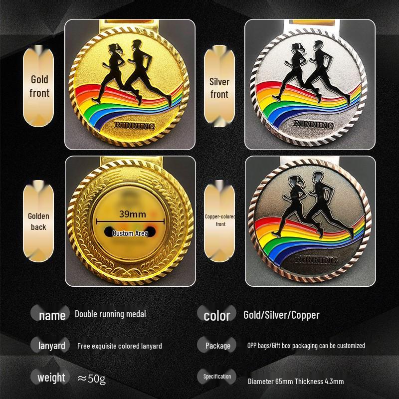 Custom Gold Foil Medal Plaque for Kindergarten Achievements