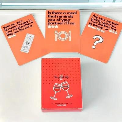 Настольная карточная игра - The 2nd Date Deeper Questions Expansio Portable Couple Game Идеальный подарок на День святого Валентина для свидания