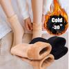 New Women Winter Warm Thicken Thermal Soft Casual Solid Color Socks Wool Cashmere Home Snow Boots Velvet Home Floor Sock