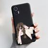 Чехол для Motorola Edge 30 Neo Милый Кролик с Сердечками Тонкий Мягкий Черный TPU Чехол для Moto Edge 30 Lite Fundas Edge30 Fusion Ultra Бампер