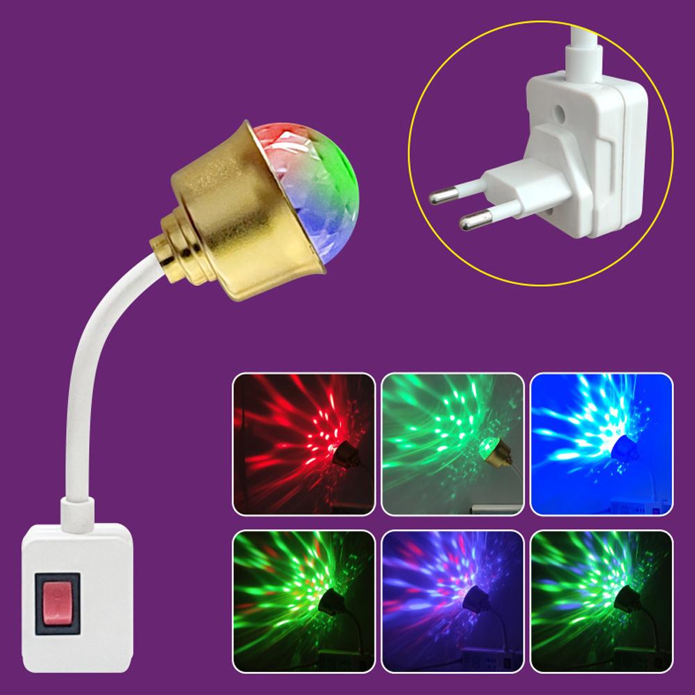 Сценический светильник, красочный маленький волшебный шар, вращающийся светодиодный сценический светильник, лампа для DJ, дискотека, окружающее освещение