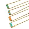 Sweet Charm Turkish Eye Multi Color Necklace Wish Card Hexagonal Neck Chain  Jewelry Accessories