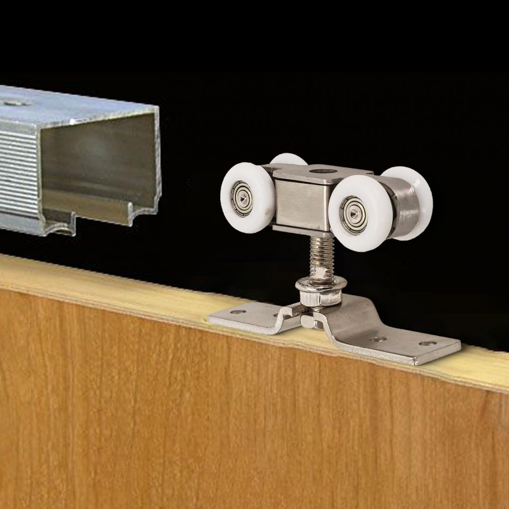 Дверная направляющая нейлоновое колесо толкай и тяни нержавеющая сталь