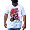 Johann Zarco 5 GP Race France T-Shirt Newest Summer Men Short Sleeve Hip Hop Boy Casual Tees Motorcycle Sport Fans White Tops