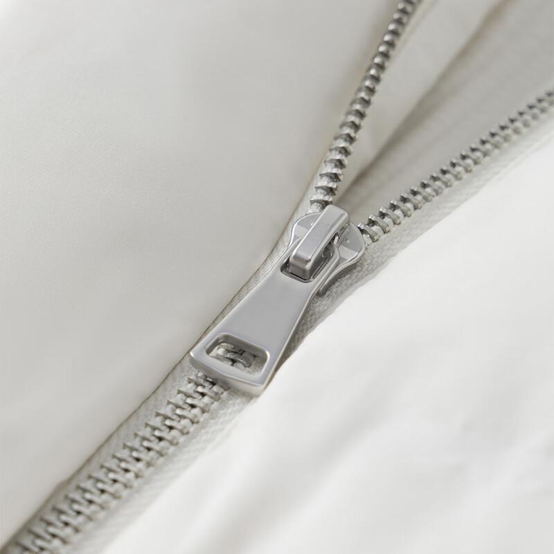 Broadcast Women's Mid-length Loose Fit White Duck Down Jacket