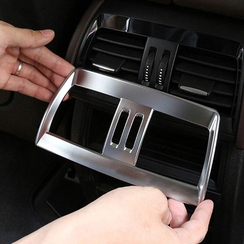 Салон автомобиля задний выход кондиционера вентиляционная рамка крышка наклейка украшения аксессуары для BMW X5 F15 X6 F16 2014 2015 2016