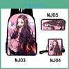 Набор рюкзаков Demon Slayer Kimetsu No Yaiba из дышащего полиэстера для школы и путешествий