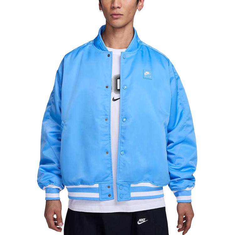 Nike Мужские пуховики Синие С воротником-стойкой Умеренные HJ0302-412