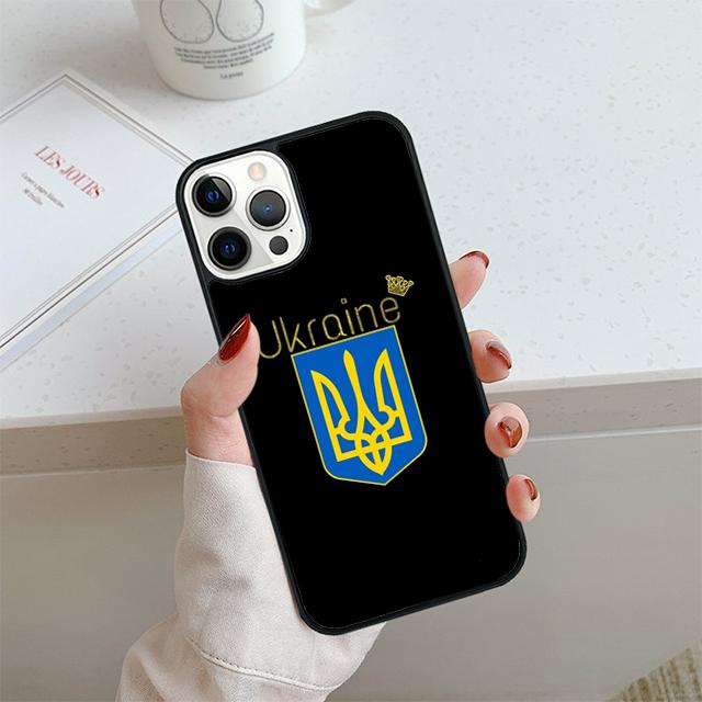 Чехол для телефона с флагом Украины для iPhone 17 Air 13 12 14 15 16 Чехол для Apple iPhone 17 Air 14 15 16 Pro Max Plus Coque