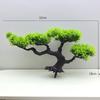 Artificial Pine Bonsai Desktop Decoration - Small Potted Green Plant Ornament for Living Room