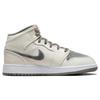 (GS) Air Jordan 1 Mid 'Grey Velvet Toe' Kids' FB9899-100