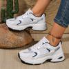 Fashion Breathable Mesh Platform Sneakers Women 2024 Autumn New Thick Sole Dad Shoes Woman Plus Size Non Slip Sports Shoes for Running