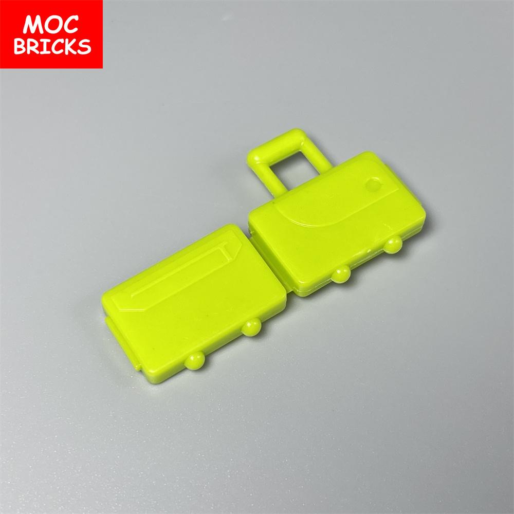 10 шт./лот MOC Блоки Чемодан с принадлежностями с длинной ручкой 37178 Дорожный чемодан Строительные блоки Аксессуары Детские игрушки Подарки